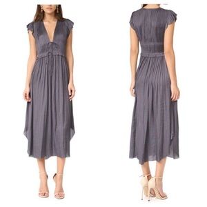 Ulla Johnson Charcoal Midi Dress 6